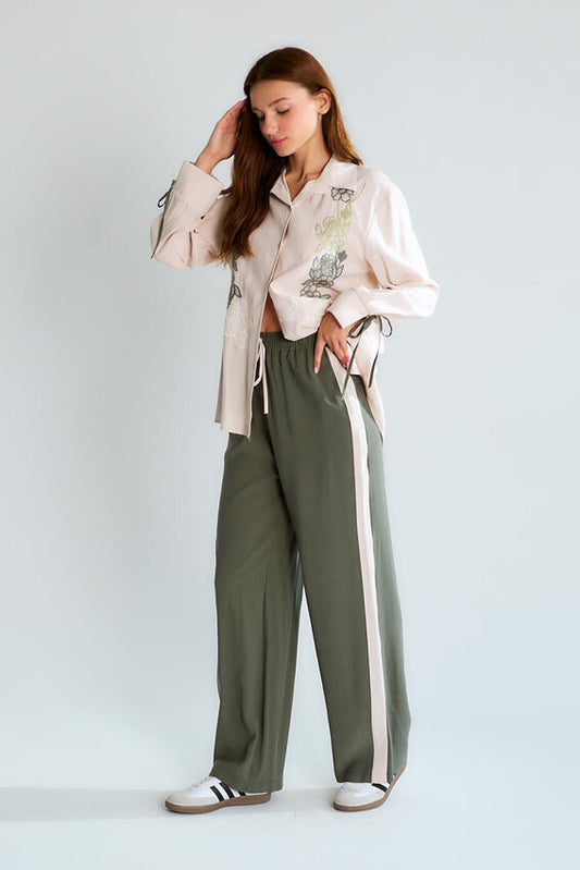 סט חולצה מכופתרת 